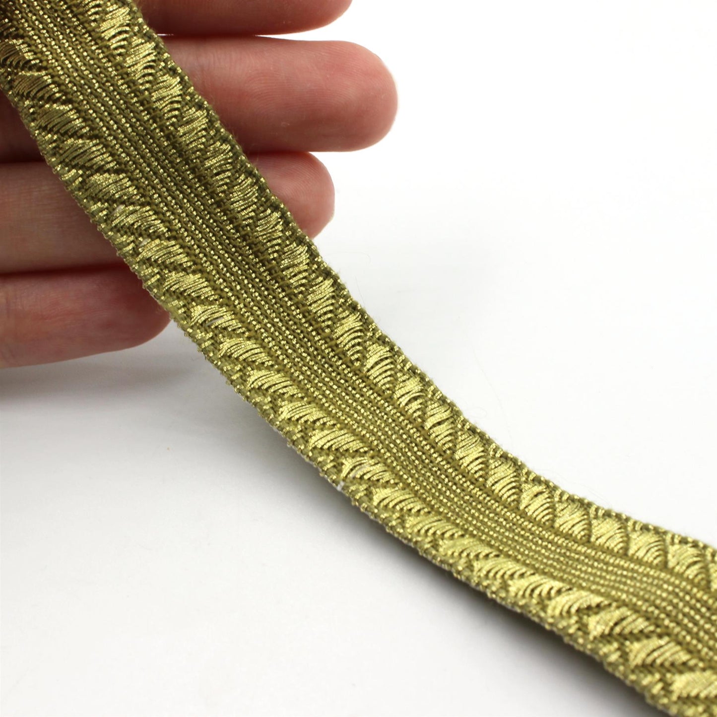 Chevron Edge Gold Braid 9760