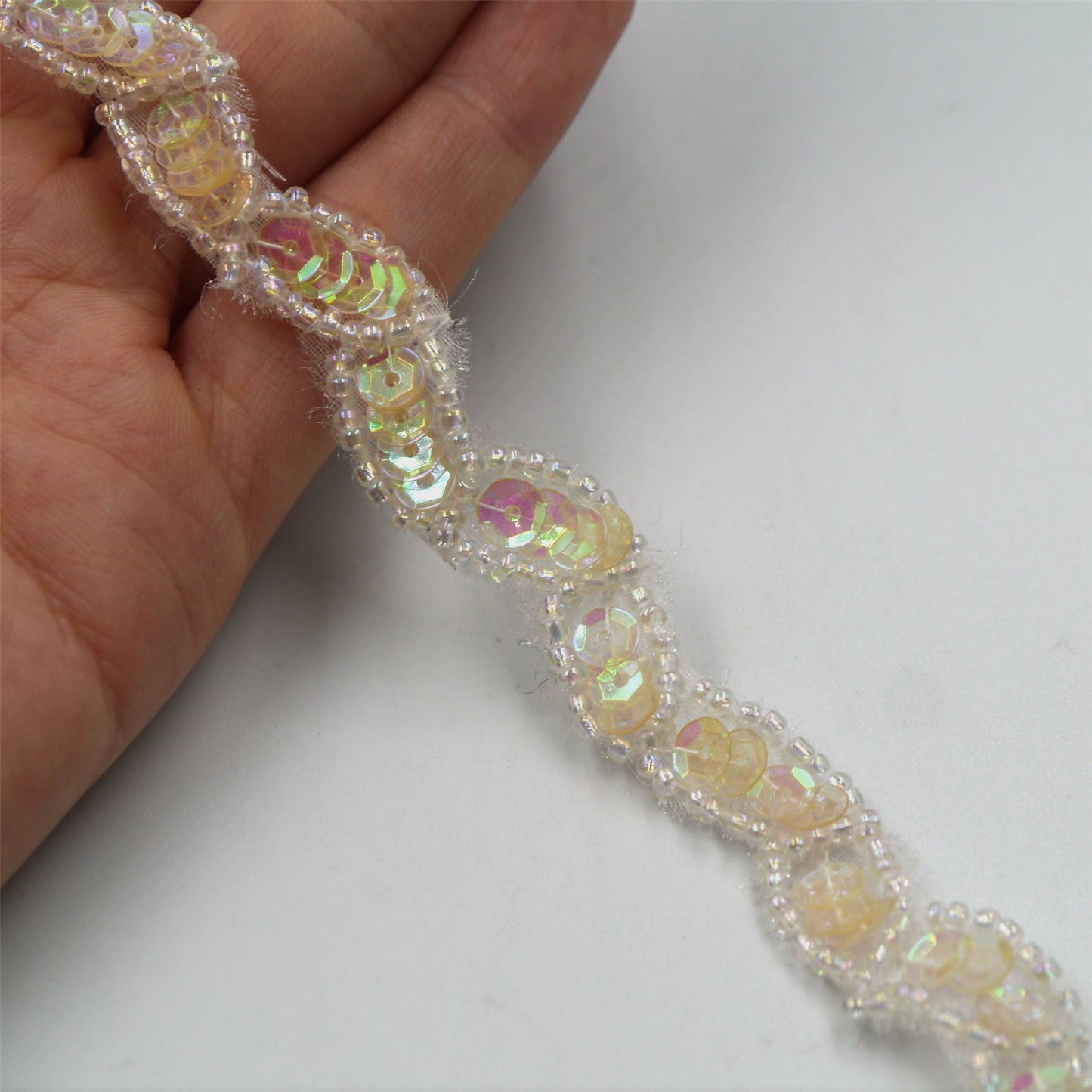 Zig-Zag Sequin Braid Small 12mm 7756