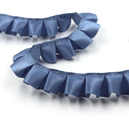 Box Pleated Double Satin Ribbon - 25mm - by the metre - 7232