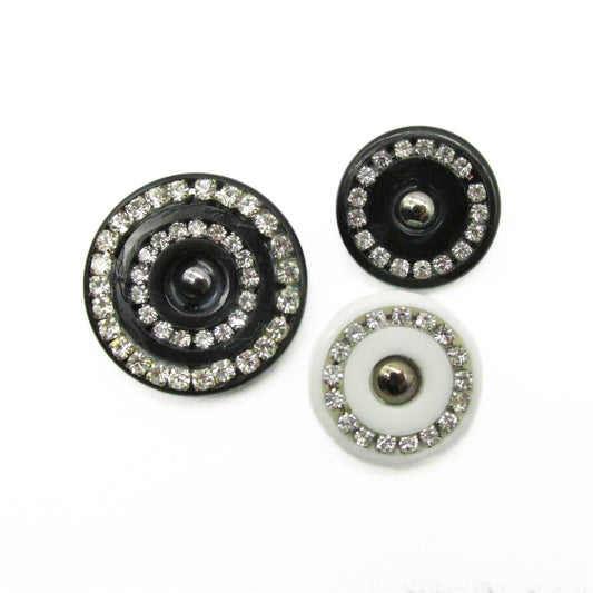 Button with Diamante Ring Detailing - 5288