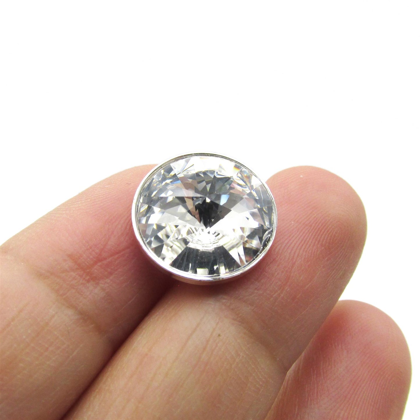 Round Crystal Button - 4351