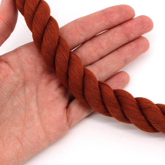 Recycled Cotton Chunky Twisted Cord - 20mm - by the metre - 5598