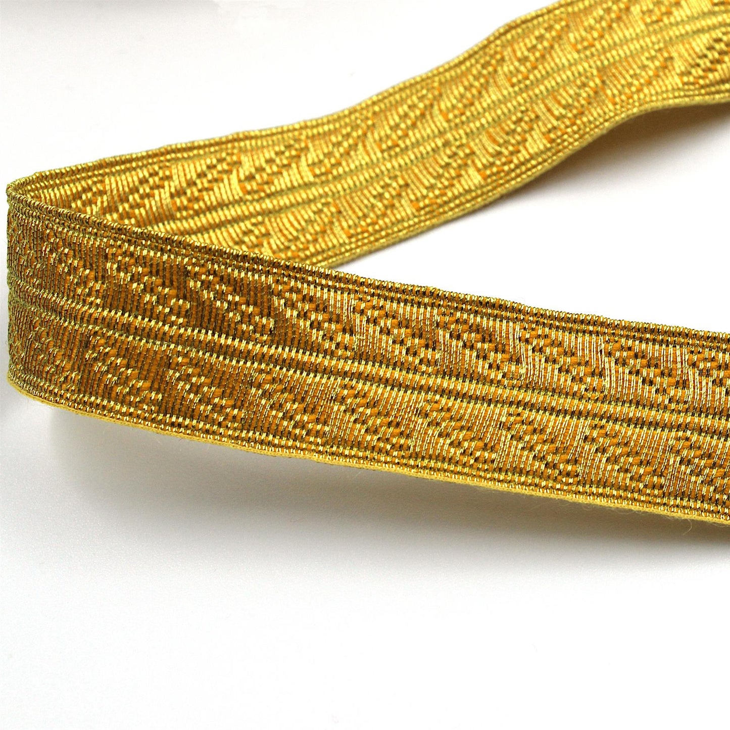 Metallic Braid with Embossed Row Design x 1m - 7548