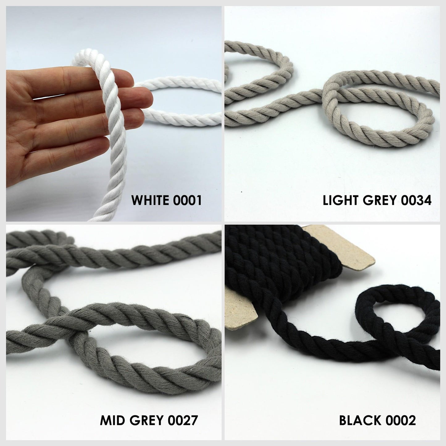 Chunky Matte Twisted Cord x1m - 9869