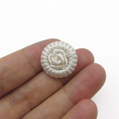 Corded Button with Curled Centre - 4361