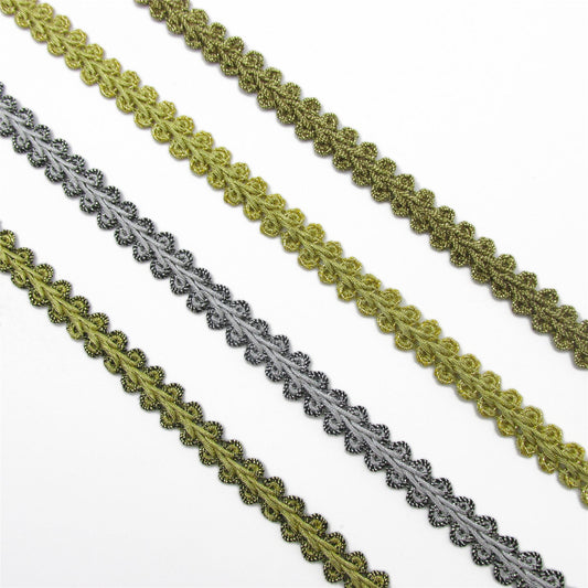 Metallic Feather Braid 11mm x1m - 3278