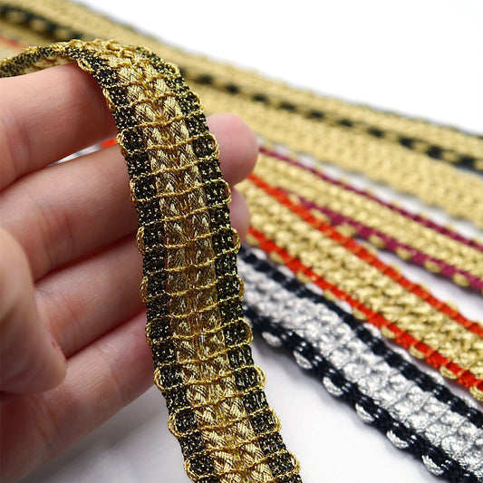 Metallic Braid With Cord Centre 20mm 7699