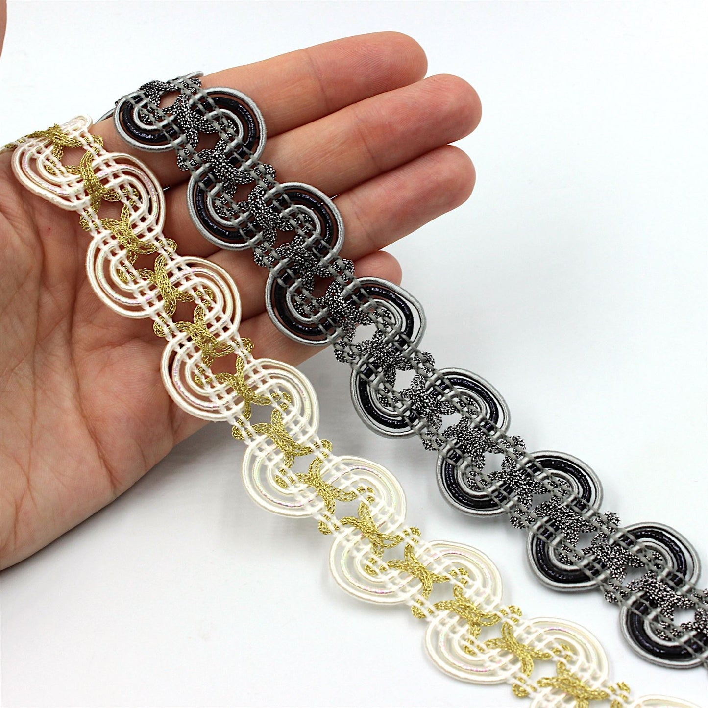 Gimp Snake Braid With Metallic Centre 30mm 8880