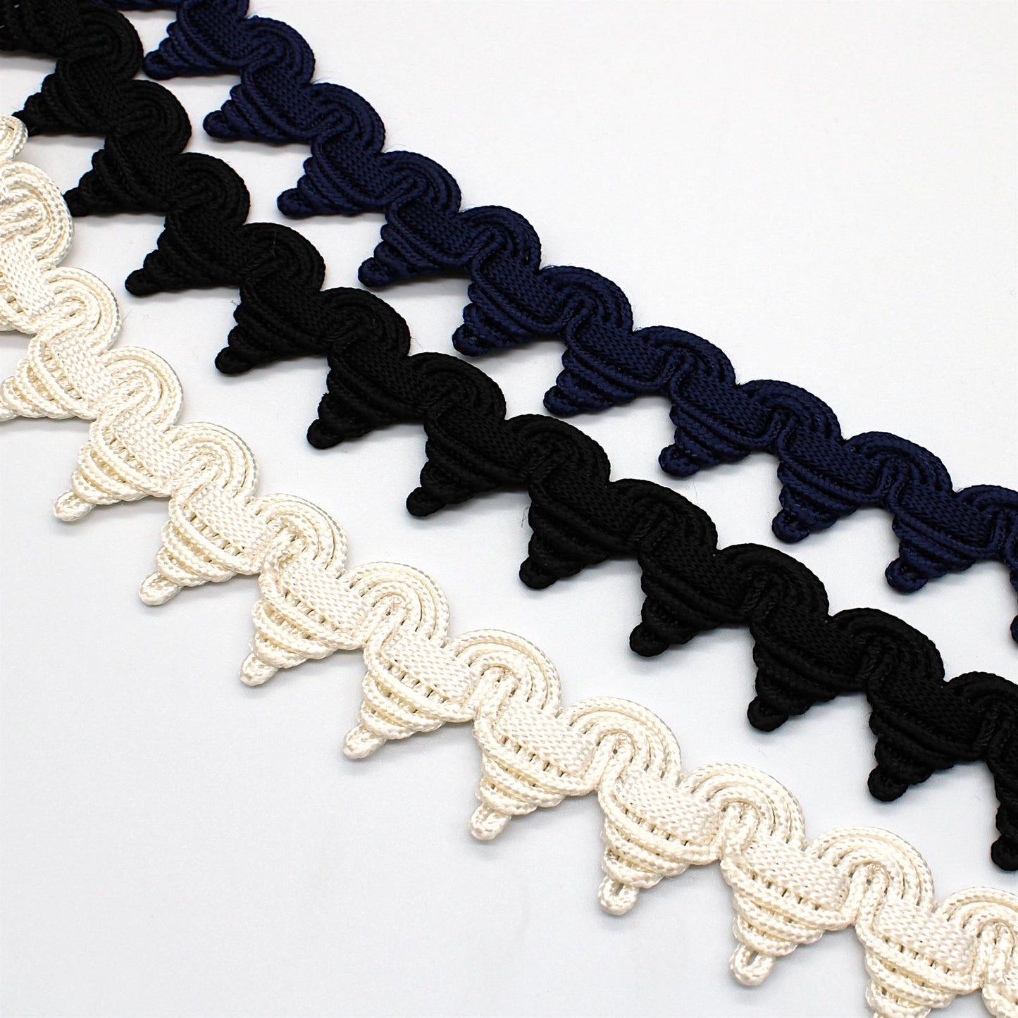 Pointed Chunky Decorative Braid - 30mm - by the metre - 6489
