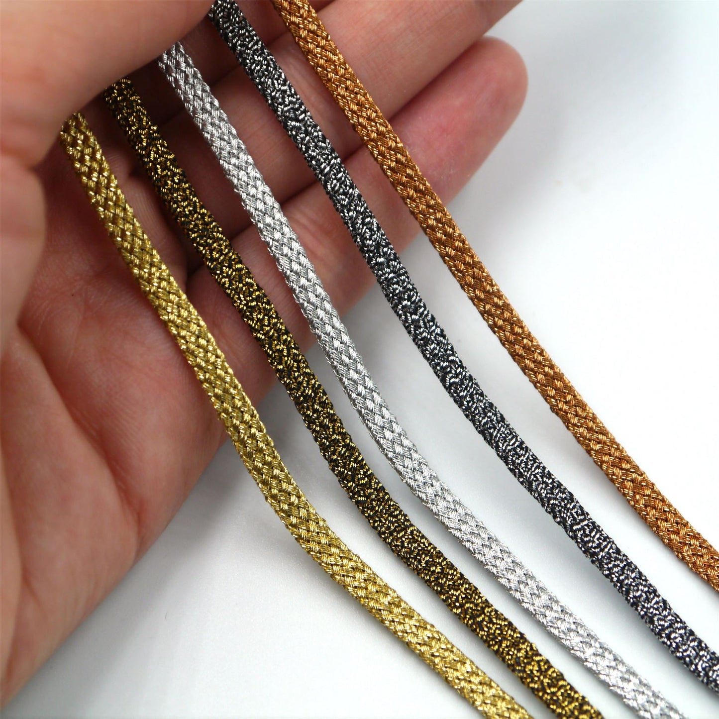 Flat Metallic Braid 4mm 7405