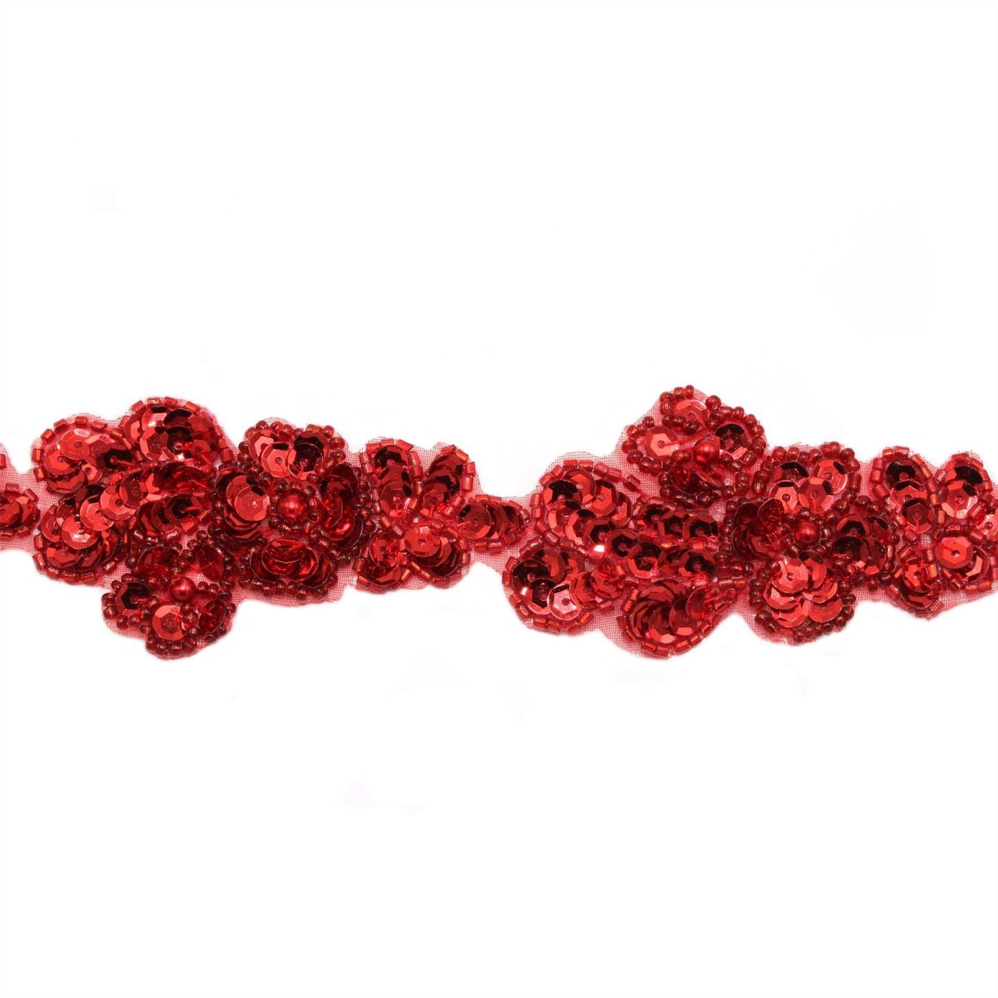 Sequin Flower Braid Trim 38mm 8808