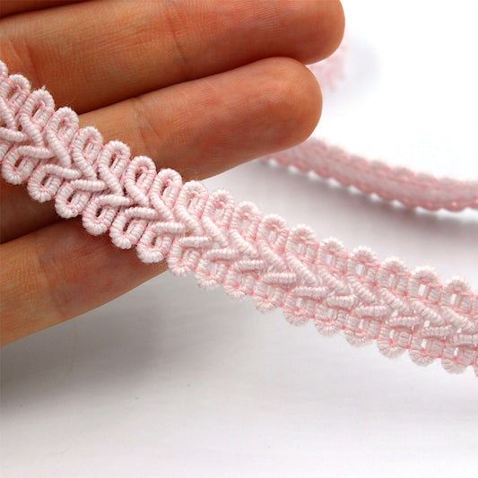 Cotton Mix Feather Braid - 14mm - by the metre - 9843