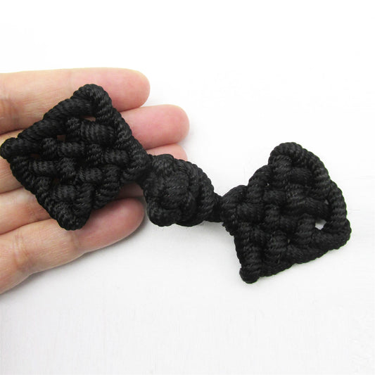 Rayon Square Frog - Black - 12cm - 7365