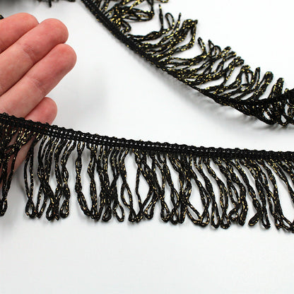 Looped Lurex Fringe - by the metre - 4501