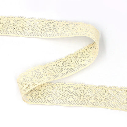 Delicate Cotton Lace - Natural - 25mm x 1m - 5552