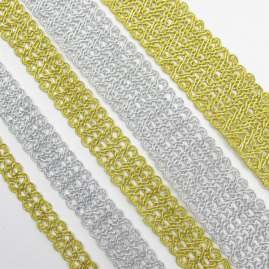 Metallic Lurex Knitted Braid 9515