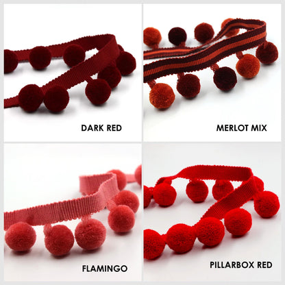 Pom-Pom Fringe Braid 45mm x1m - 5521