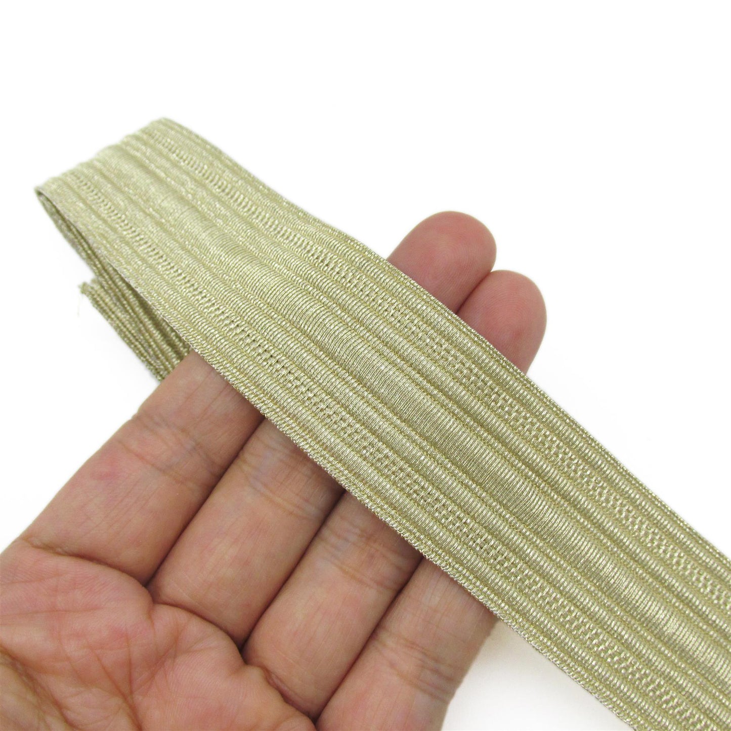 Metallic Woven Braid - by the metre - 7965