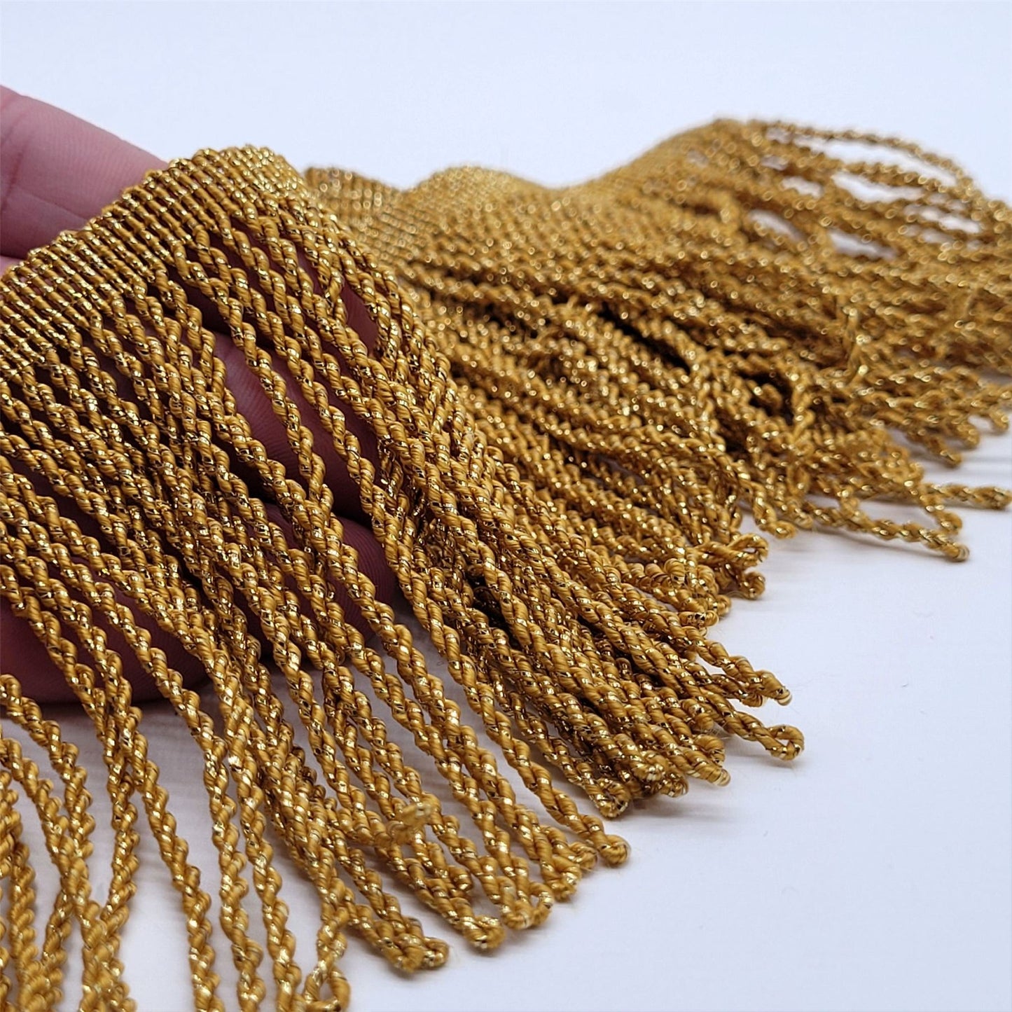 Fine Metallic Gold Bullion Fringe 5503