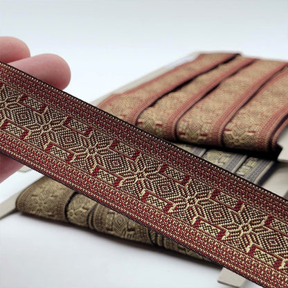 Nordic Snowflake Patterned Braid 32mm 5495
