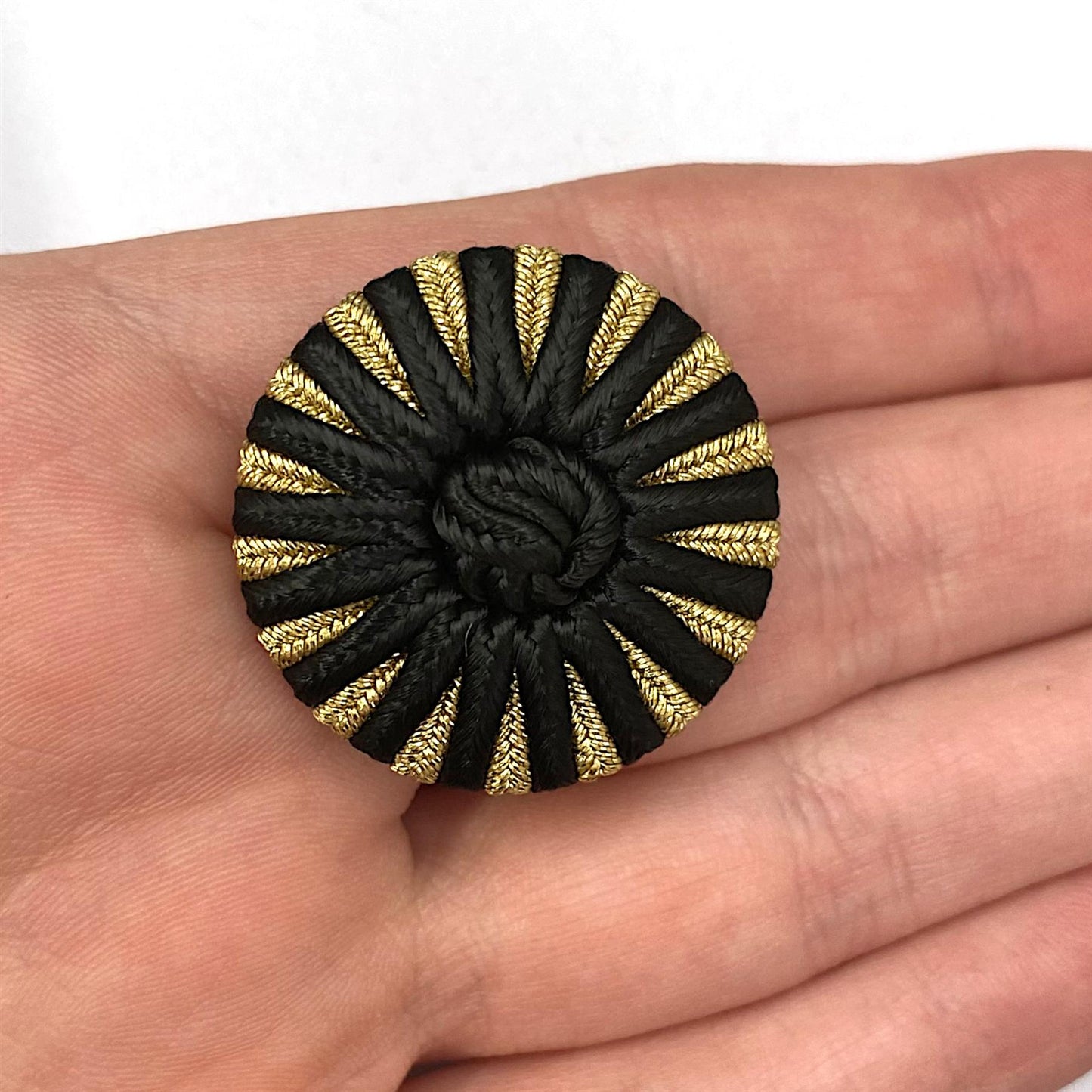 Passementerie Button with Centre Knot - 4357