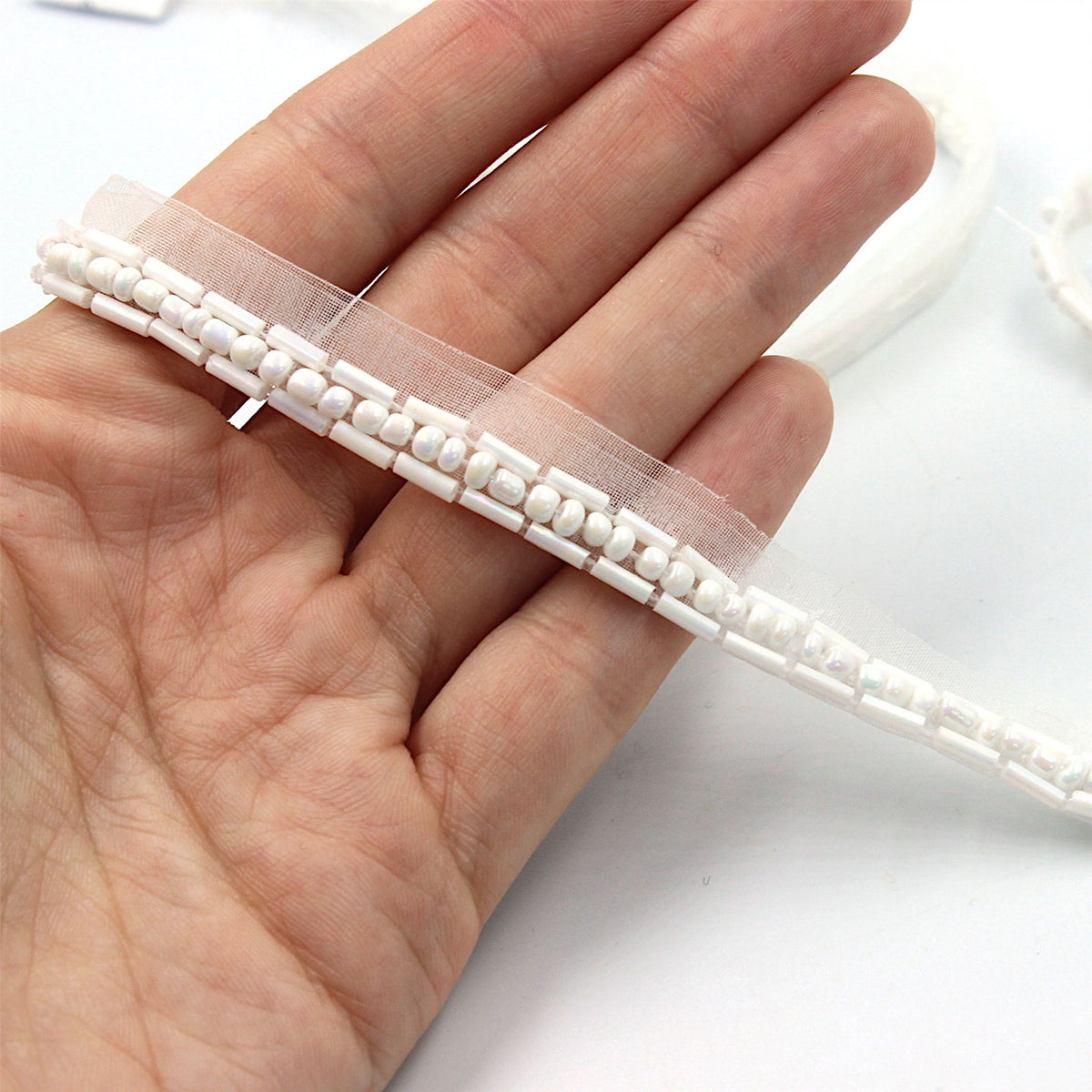 Bugle Beaded Braid - 13mm - by the metre - 7435