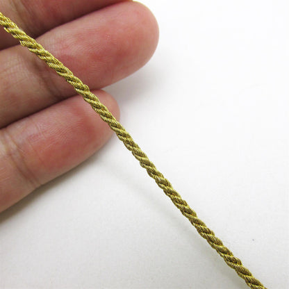 Narrow Metallic Twisted Cord - by the metre - 7577