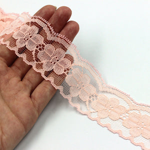 Polyester Scalloped Floral Lace 4cm 3281
