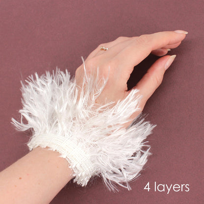 Faux Feather Fringe 20cm x1m - 9825