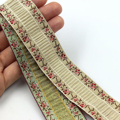 Tucked Centre Metallic Braid - 30mm - by the metre - 6554