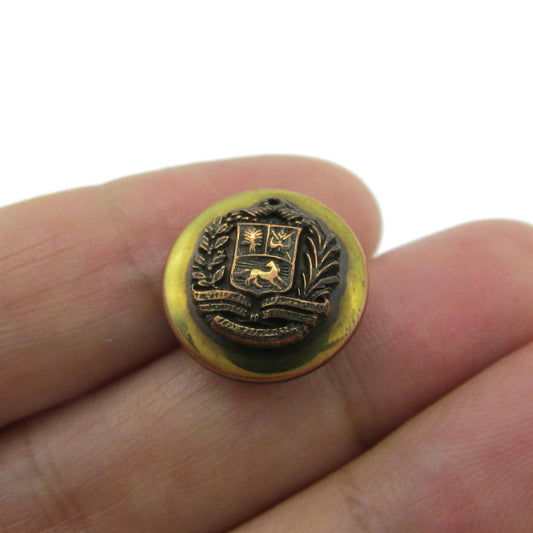 Acrylic Button with Shield - 4392