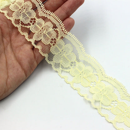 Polyester Scalloped Floral Lace 4cm 3281