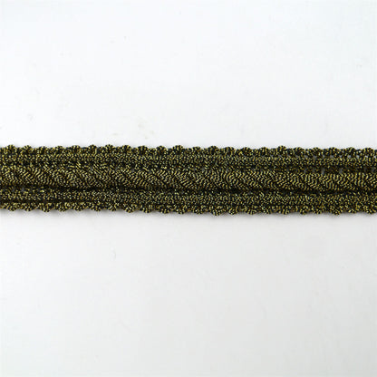 Braid With Metallic Cord Centre 17mm 7916