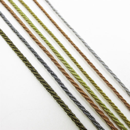 Narrow Metallic Twisted Cord - by the metre - 7577