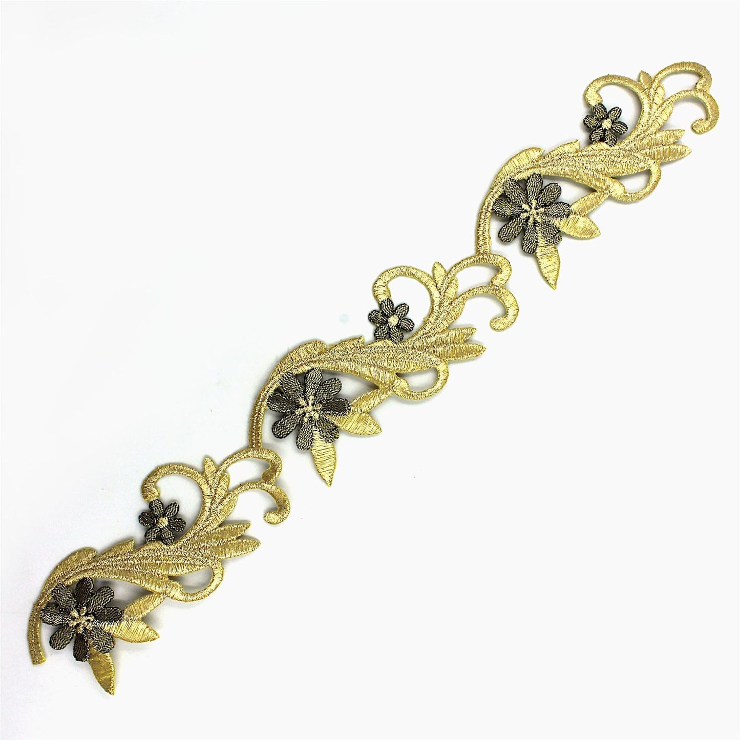 2-Tone Gold Iron On Cornelli Motif 9102