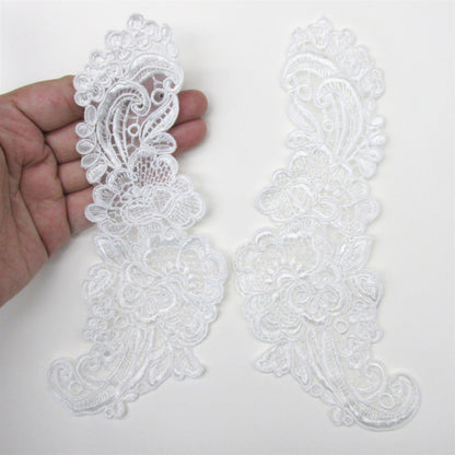 Corded Lace Motif Pair - 20cm - Pair - 5366