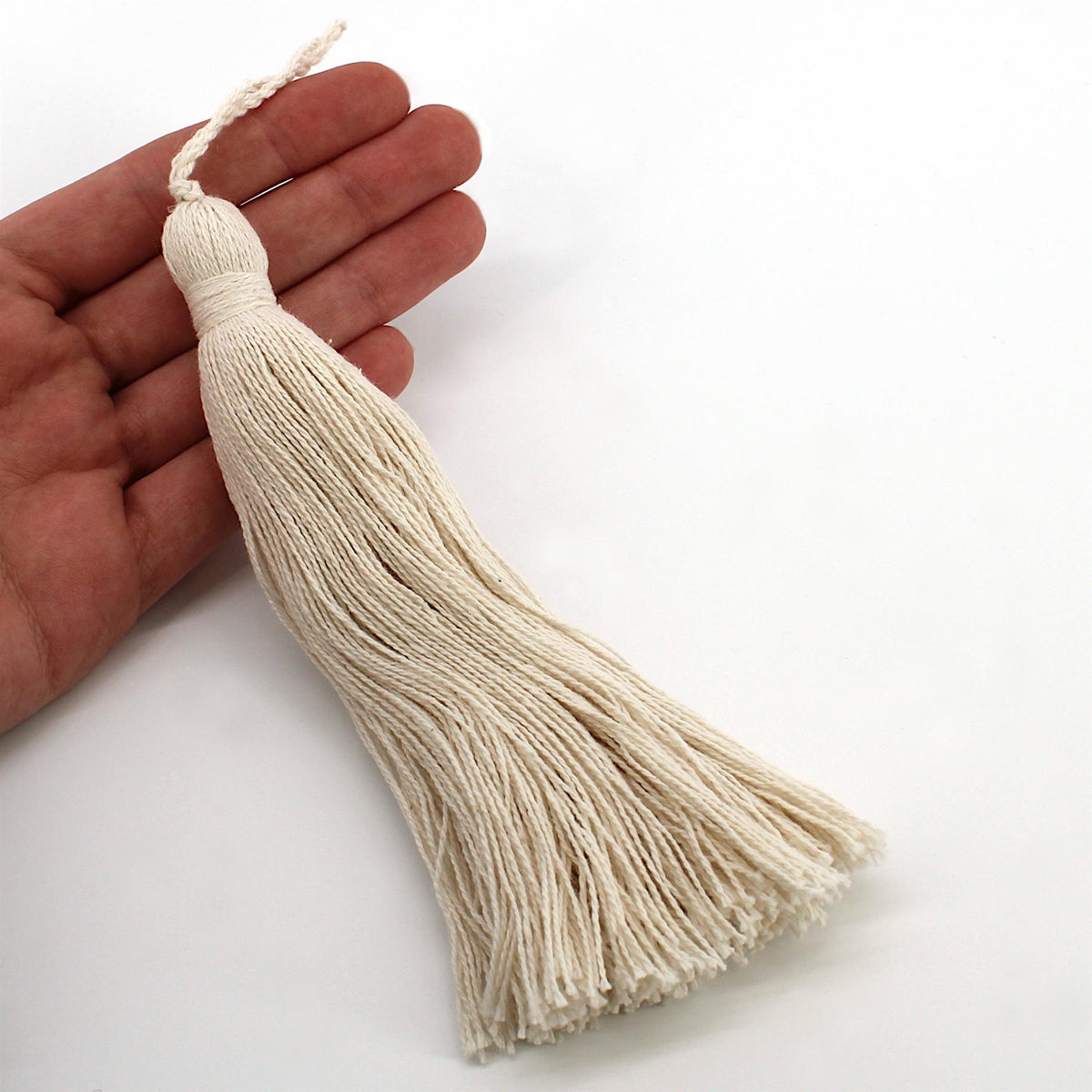 Cotton Tassel - Natural - 15cm - 5617