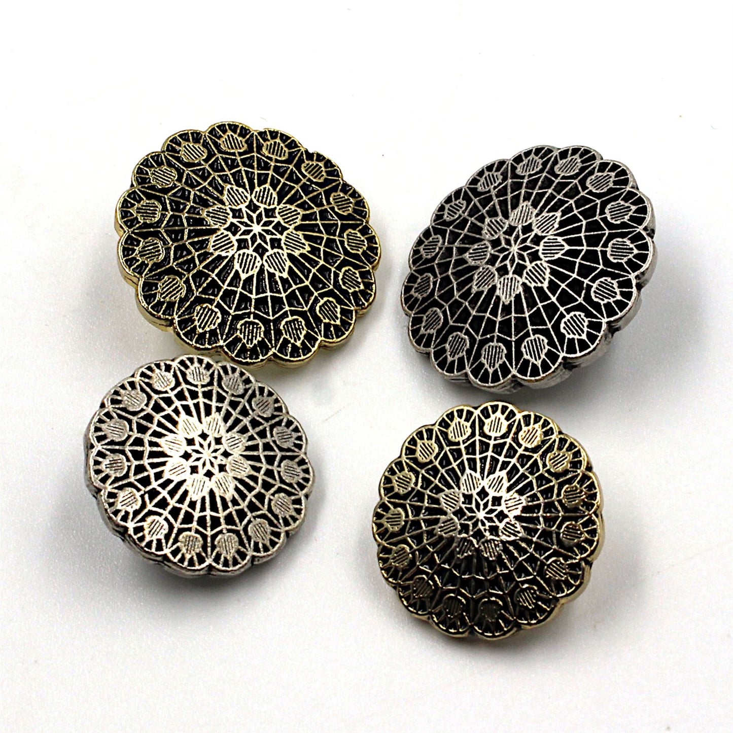 Filigree Metal Button 4390