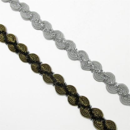 Scalloped Lurex Braid - 20mm - by the metre - 6071