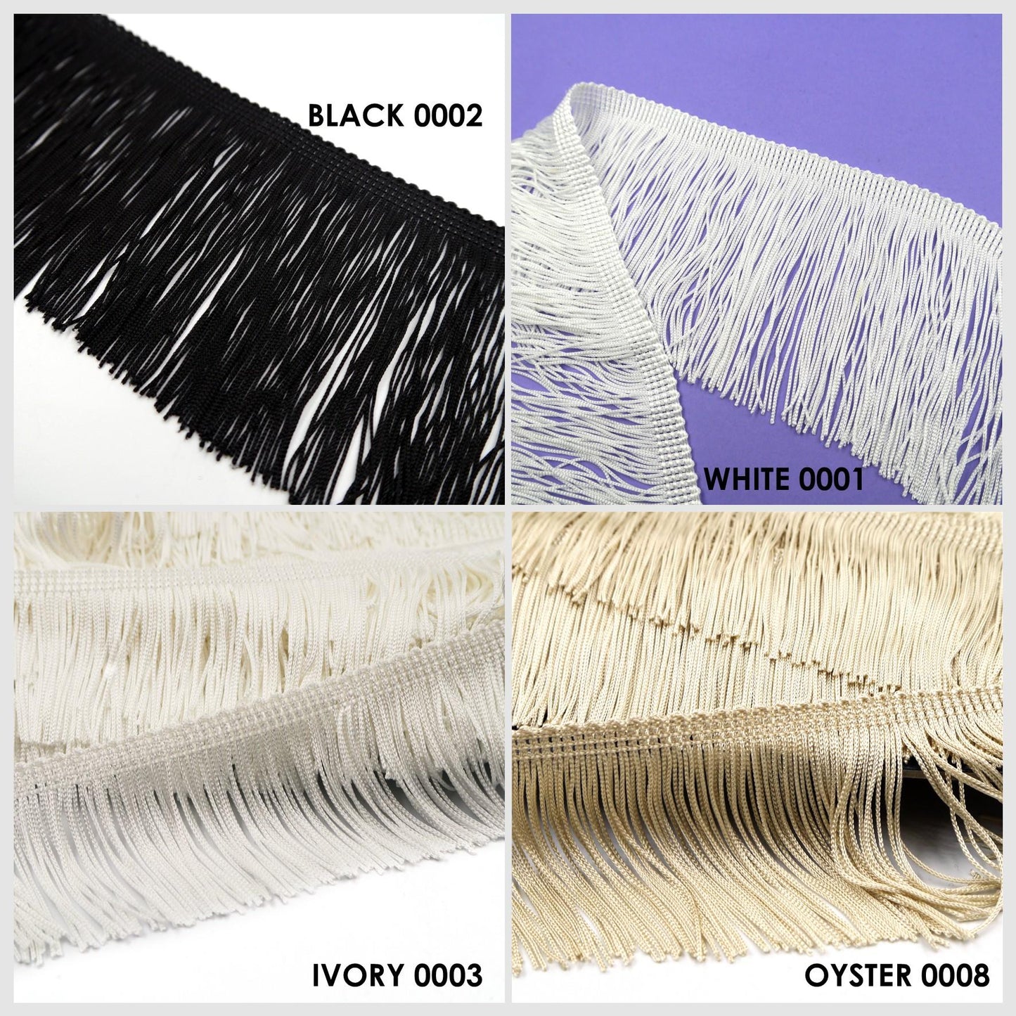 Chainette Cut Fringe Acetate x 1m - 9540-15cm