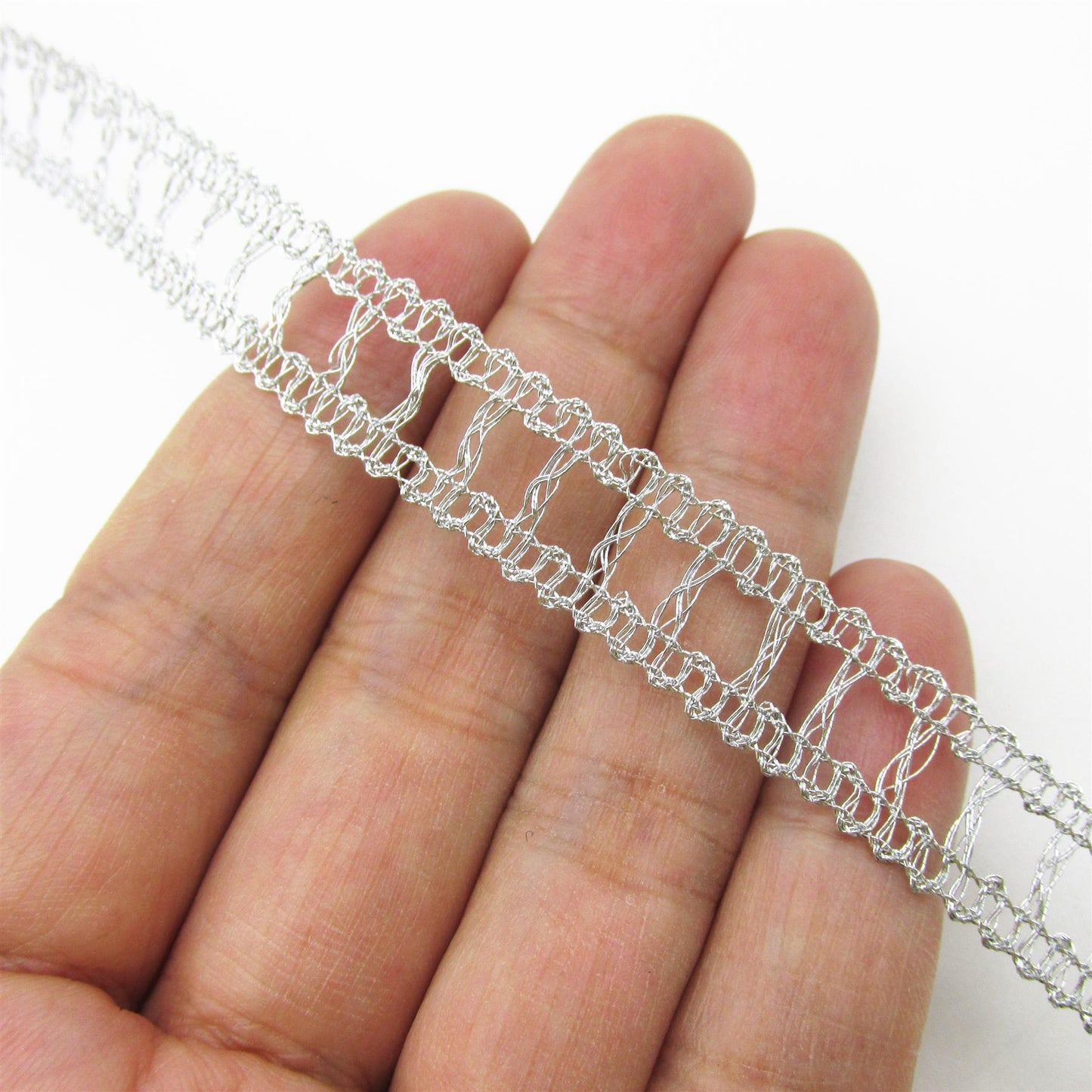 Flat Metallic Ladder Braid - 12mm - by the metre - 9072
