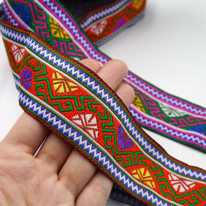 Aztec Inspired Patterned Braid 40mm 9856