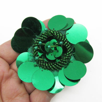 Flower Sequin Motif Large  - 75mm - 7472