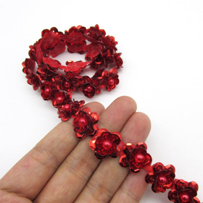Sequin Flower Braid - 15mm - by the metre - 7471