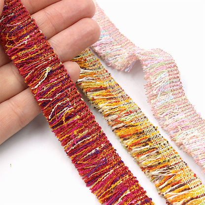 Multi Colour and Metallic Fringe - 20mm - by the metre - 5390