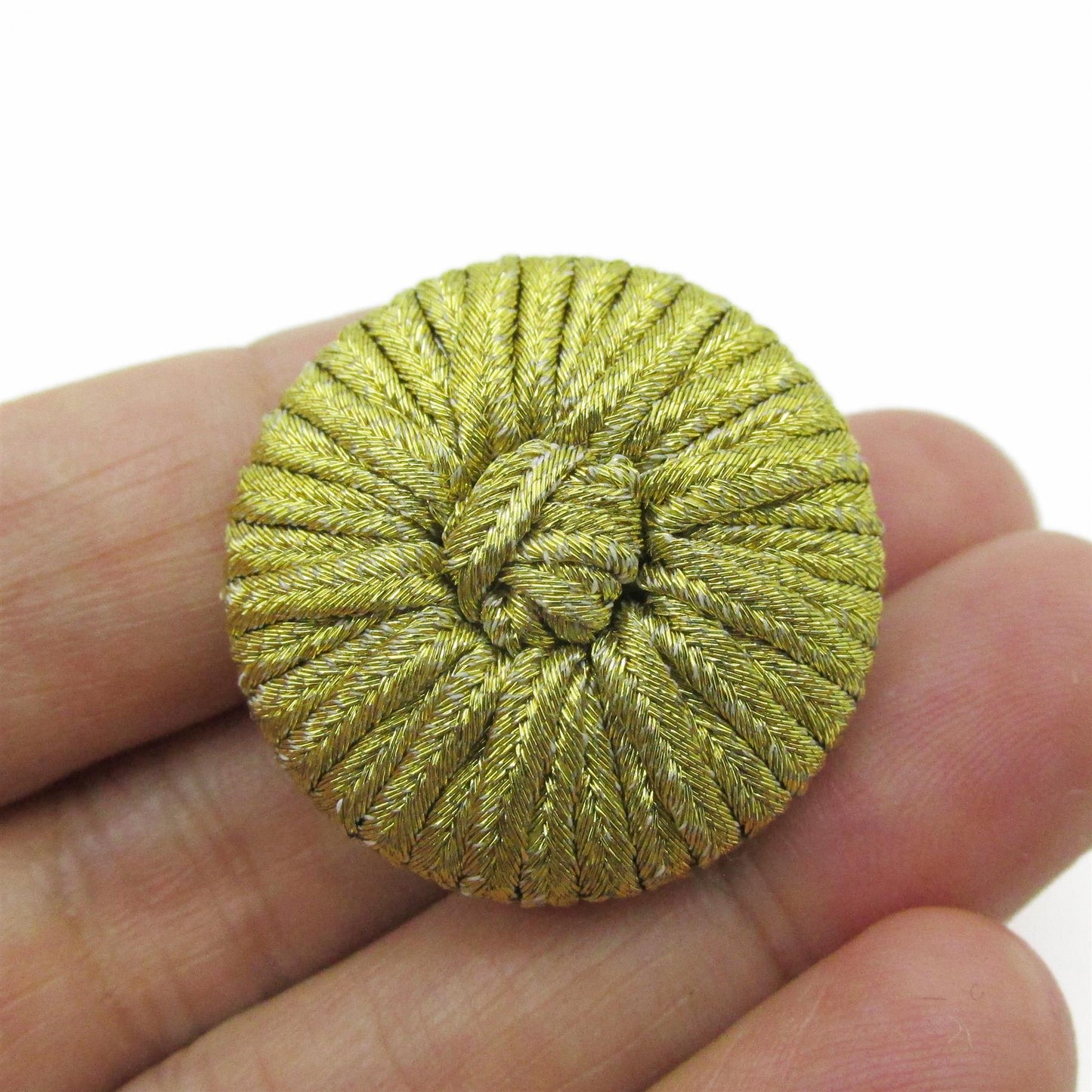Metallic Corded Button - 4356