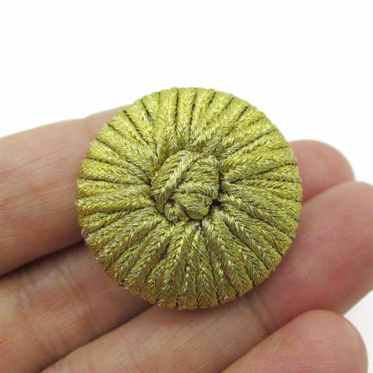 Metallic Corded Button - 4356