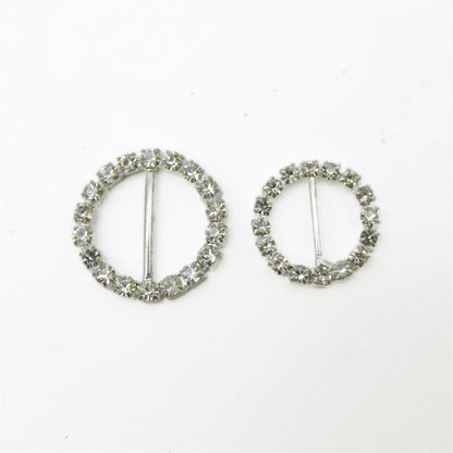 Diamante Round Buckle - 7134
