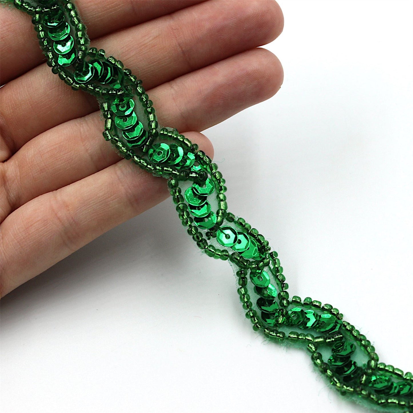 Zig-Zag Sequin Braid Small 12mm 7756