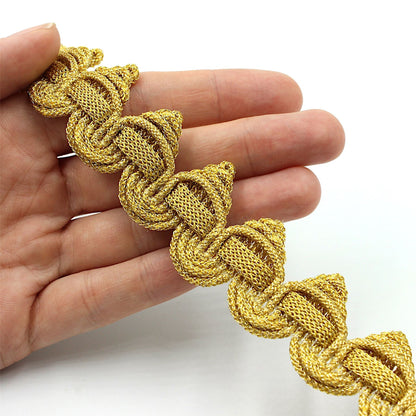 Pointed Braid Metallic 30mm 6441
